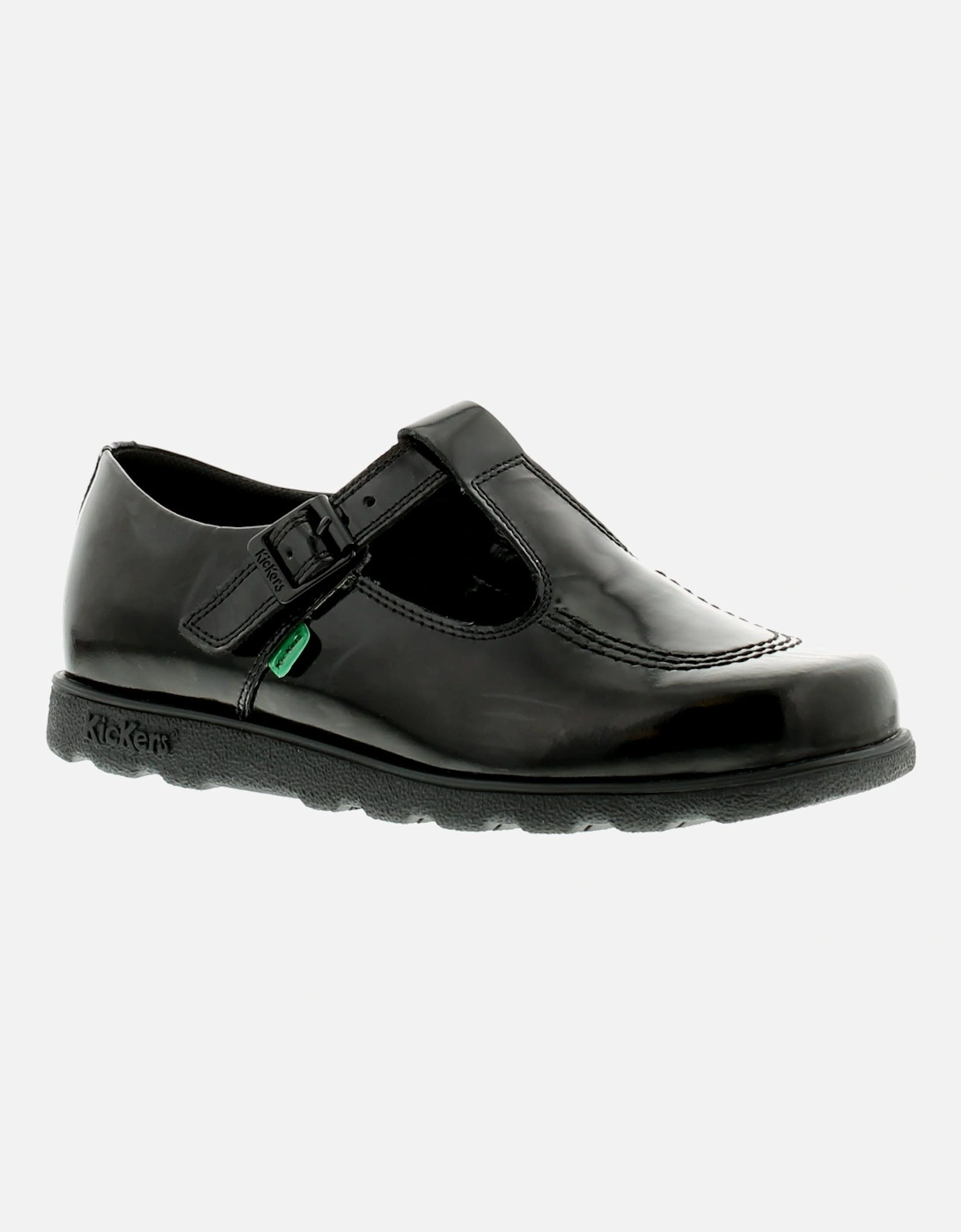 Womens Shoes Work School Fragma T Bar Buckle black UK Size, 6 of 5