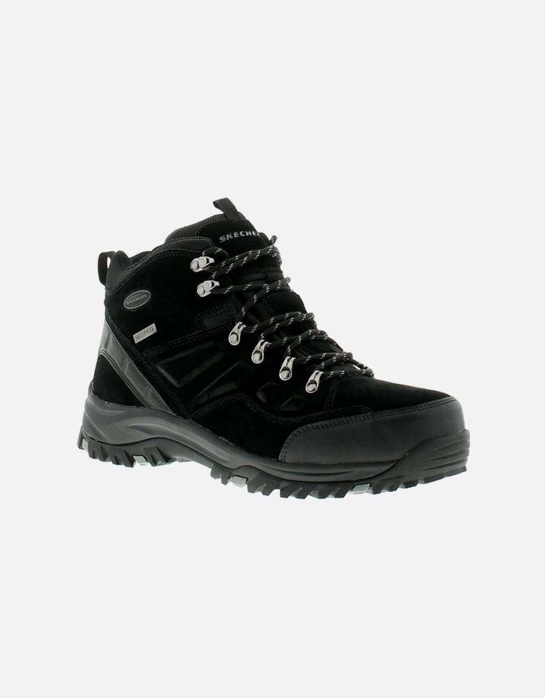 Mens Walking Boots Relment Pelmo Lace Up black UK Size