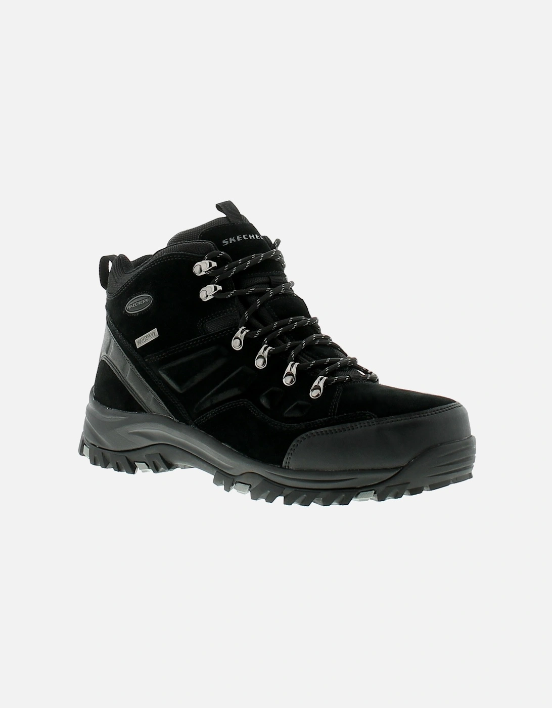 Mens Walking Boots Relment Pelmo Lace Up black UK Size, 6 of 5