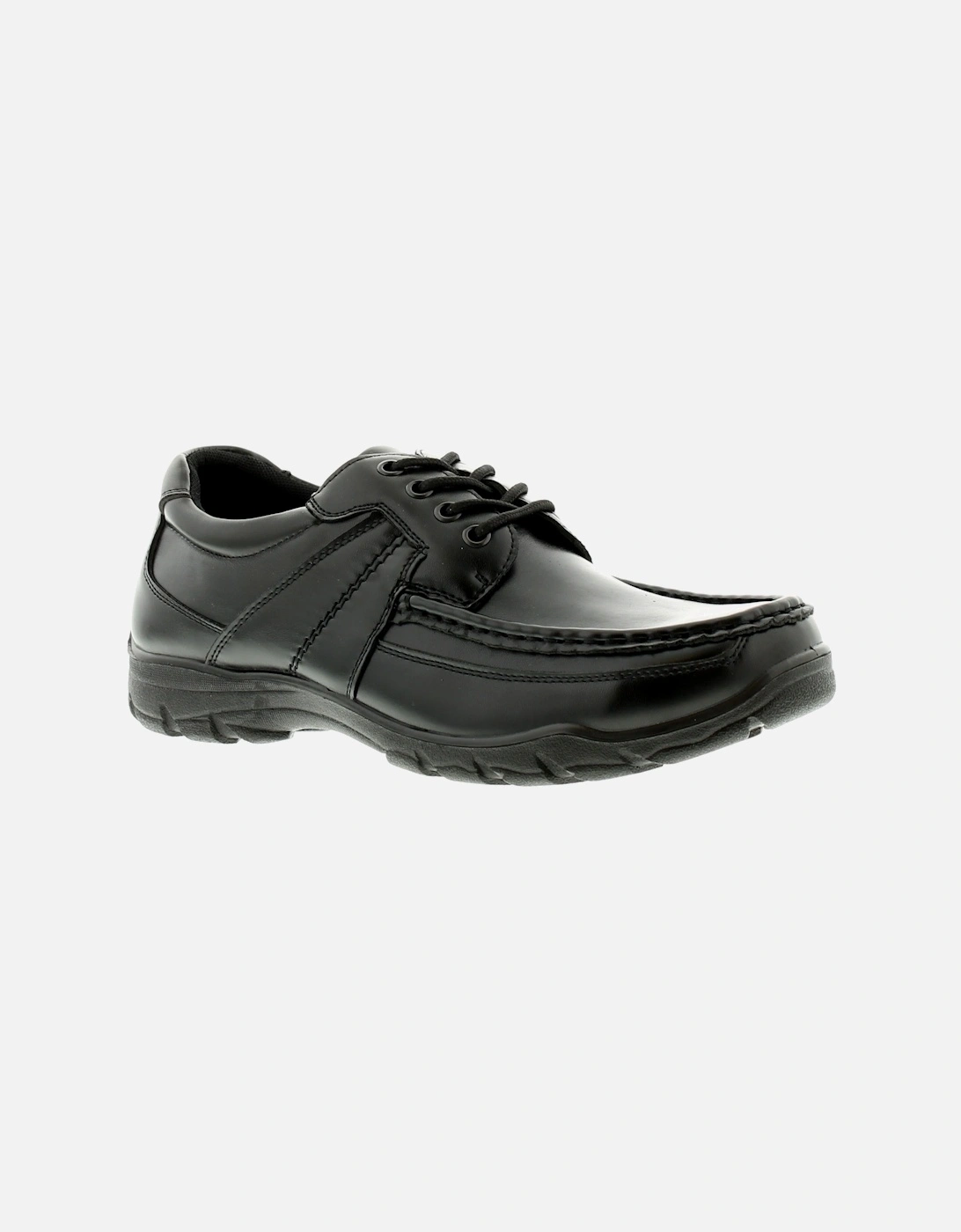 Mens Shoes Work School Rocket Lace Up black UK Size, 6 of 5