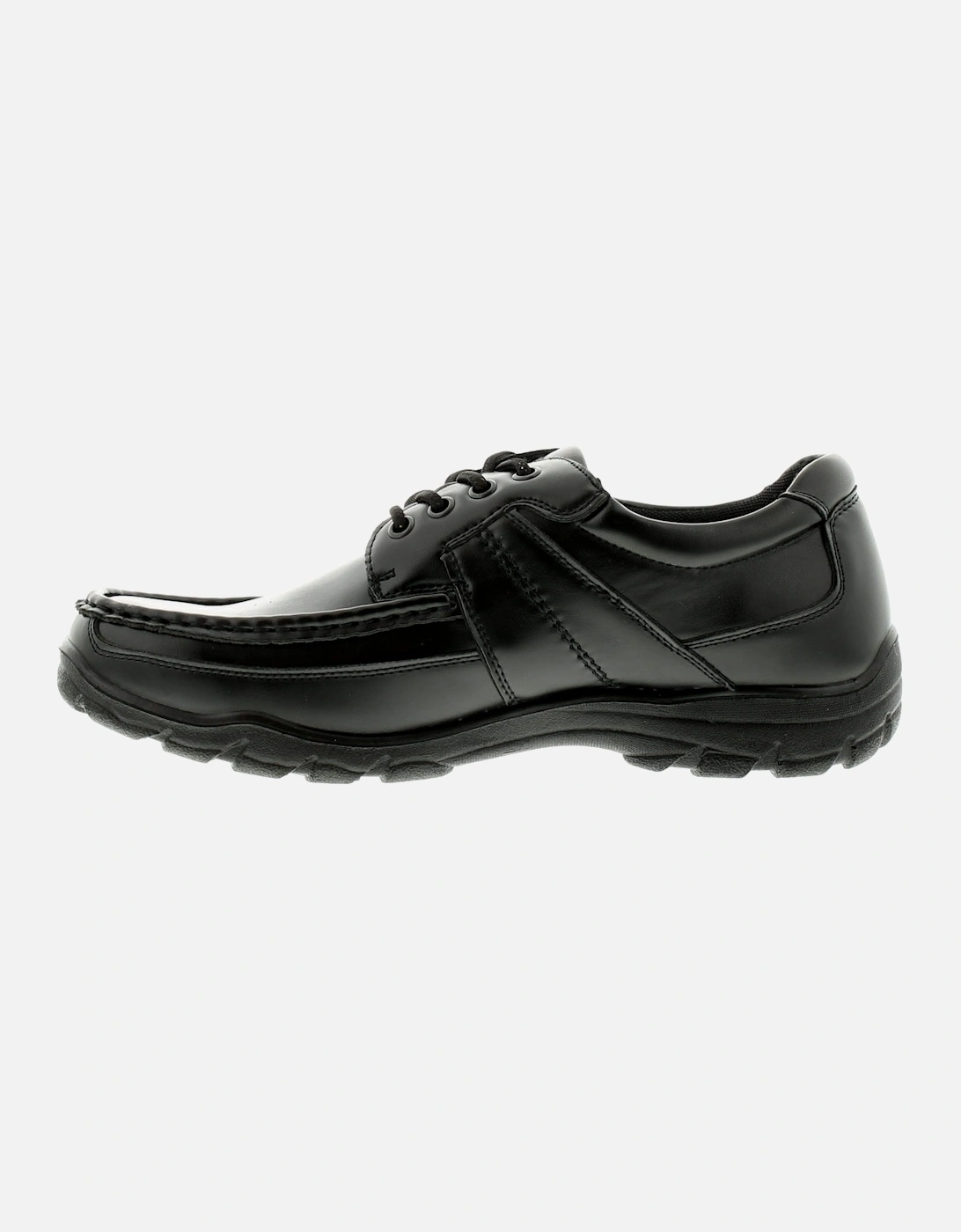 Mens Shoes Work School Rocket Lace Up black UK Size