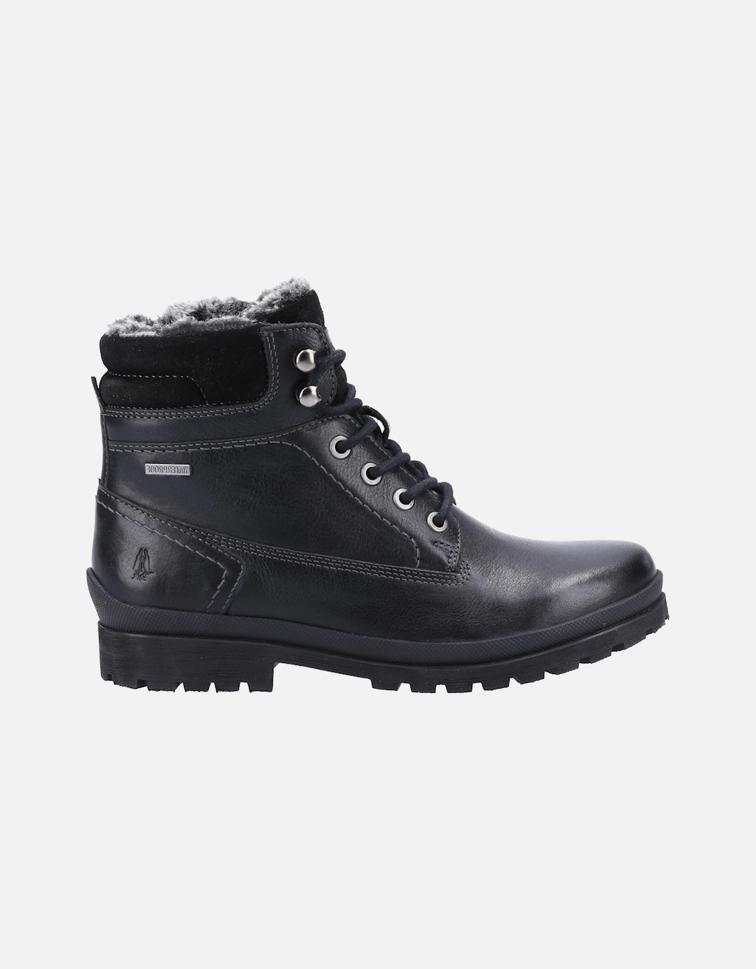 Womens/Ladies Annay Leather Combat Boots