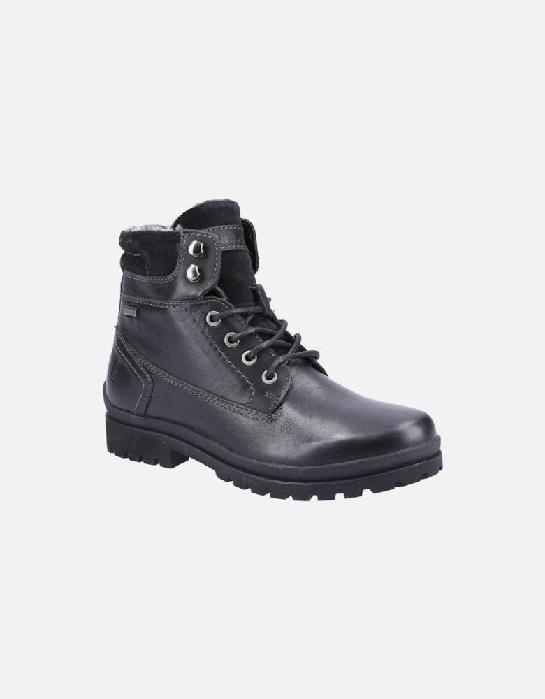 Womens/Ladies Annay Leather Combat Boots