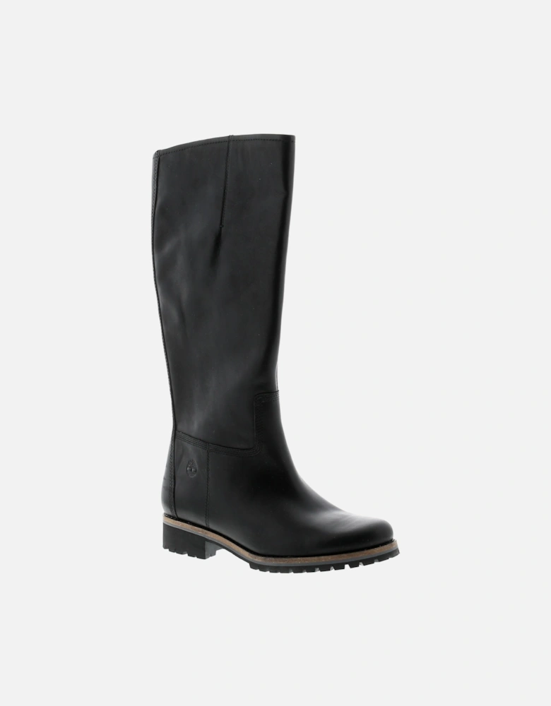 Womens Long Boot Main Hill Tall Boot Leather zip fasten B Grade Black
