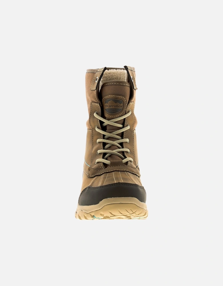 Womens Walking Boots Edmonton Lace Up brown UK Size