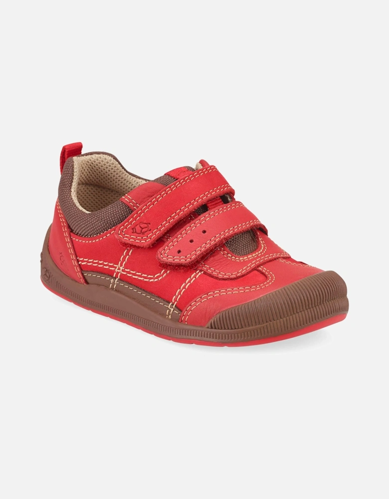 TICKLE RED NUBUC BOYS SHOE