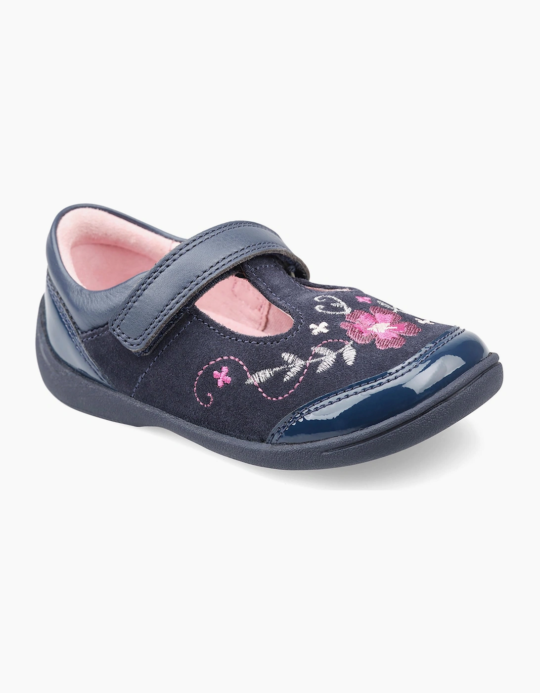 Start-Rite Girl's DANCE NAVY SUEDE GIRL'S SHOE - Black - Size: S 7/h