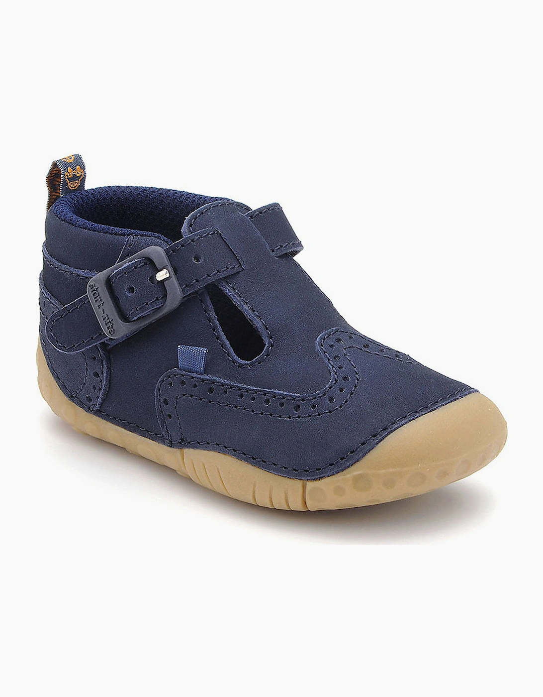 Start-Rite HARRY BOYS BUCKLE T-BAR PRE-WALKER SHOE - Navy - Size: S 2/f