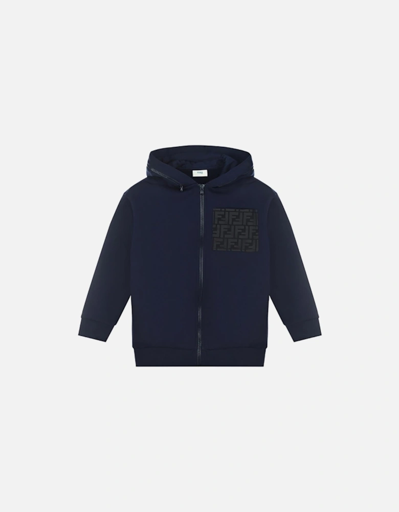 Boys FF Pocket Hoodie Navy