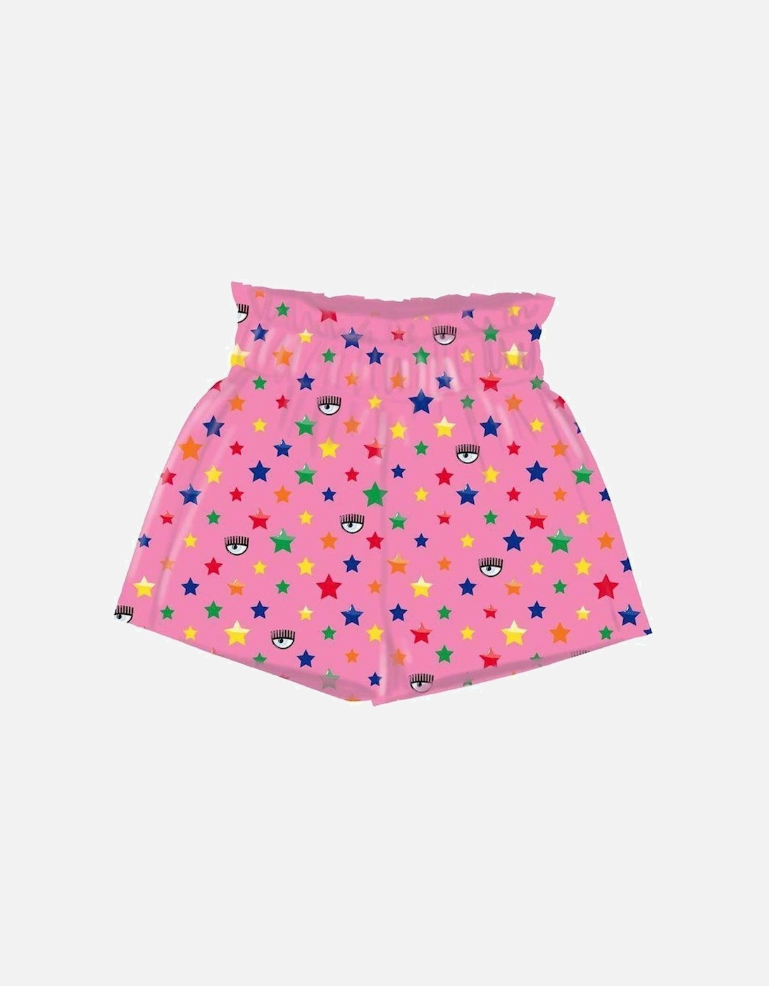 Girls Pink Star Shorts, 2 of 1