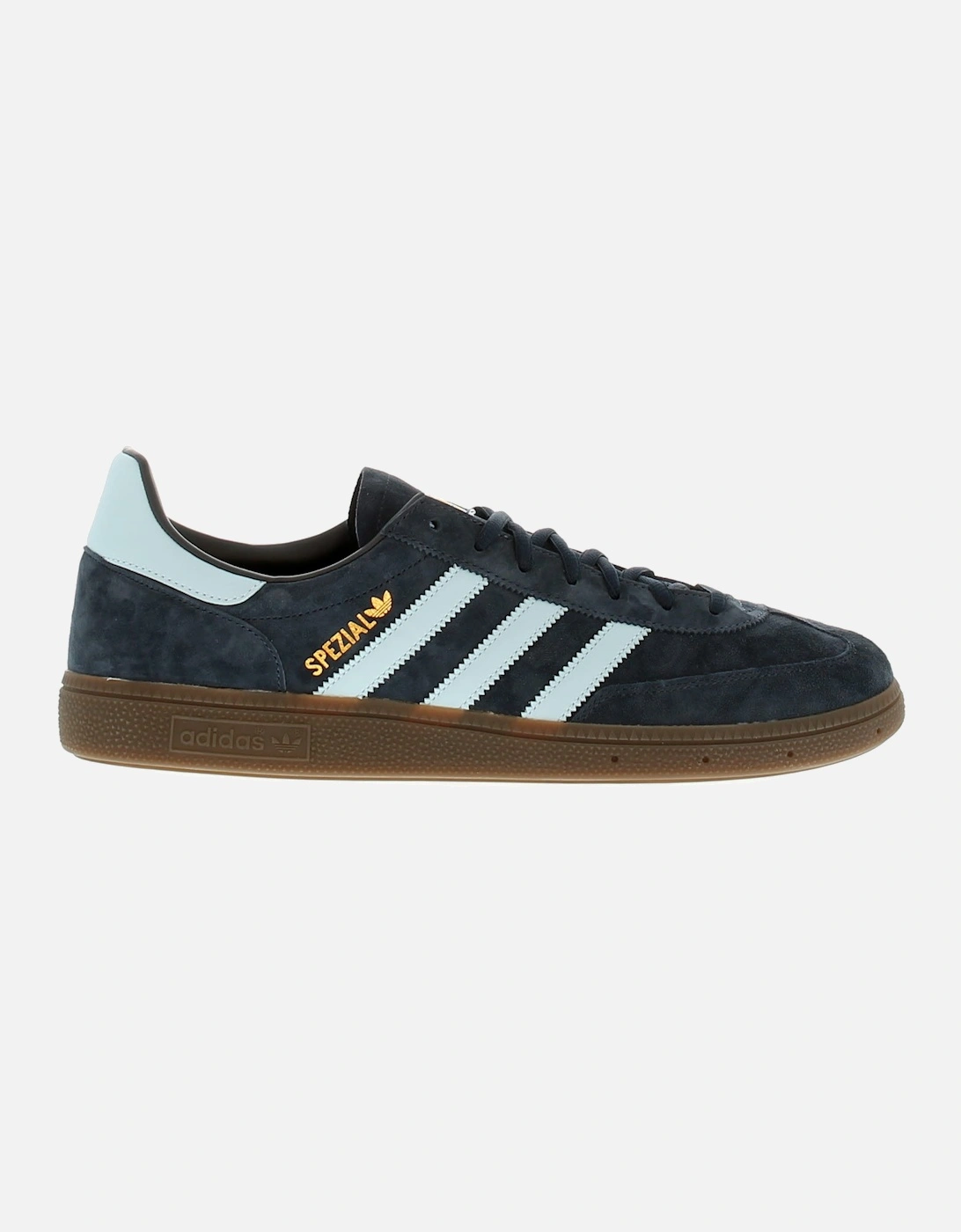 Mens Trainers Handball Spezial Leather Lace Up navy light blue