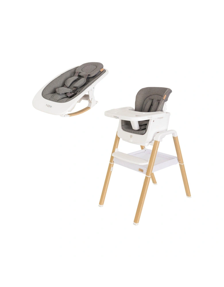 Nova Birth to 12 Years Complete Highchair Package - White/Oak