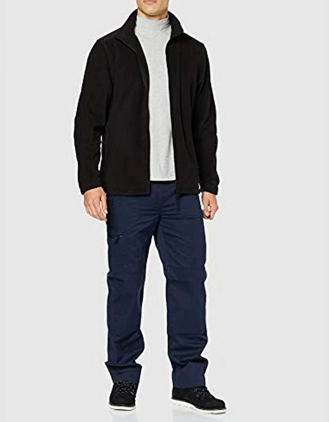 Mens Plain Micro Fleece Full Zip Jacket (Layer Lite)