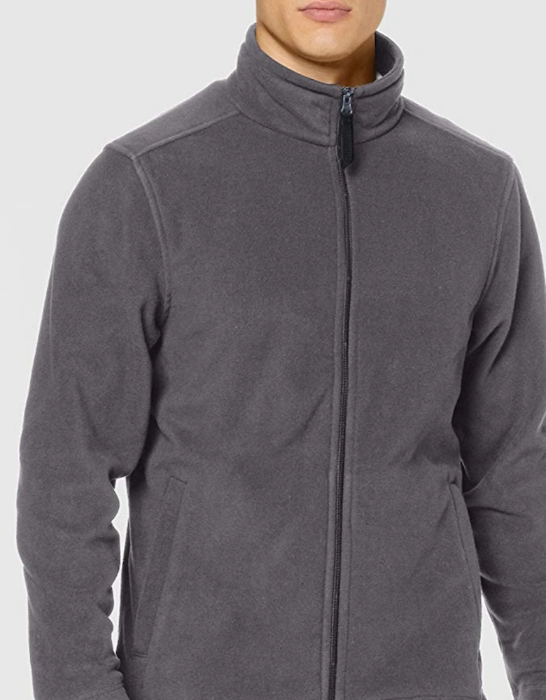 Mens Plain Micro Fleece Full Zip Jacket (Layer Lite)