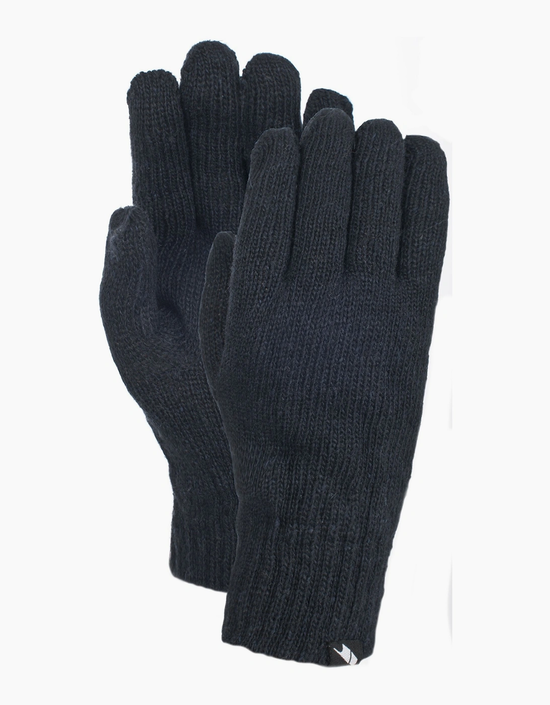 Men's Trespass Mens Bargo Knitted Gloves - Black - Size: S/M