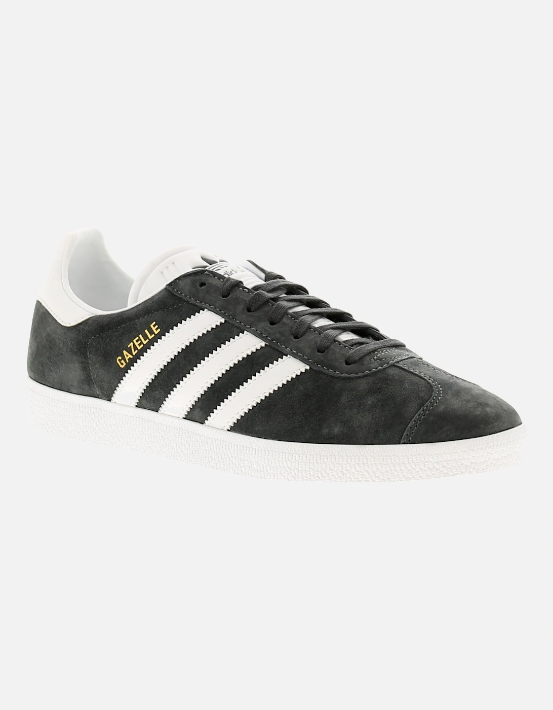 Men's Adidas Originals Mens Trainers Gazelle Leather Lace Up grey UK Size - Size: 8.5