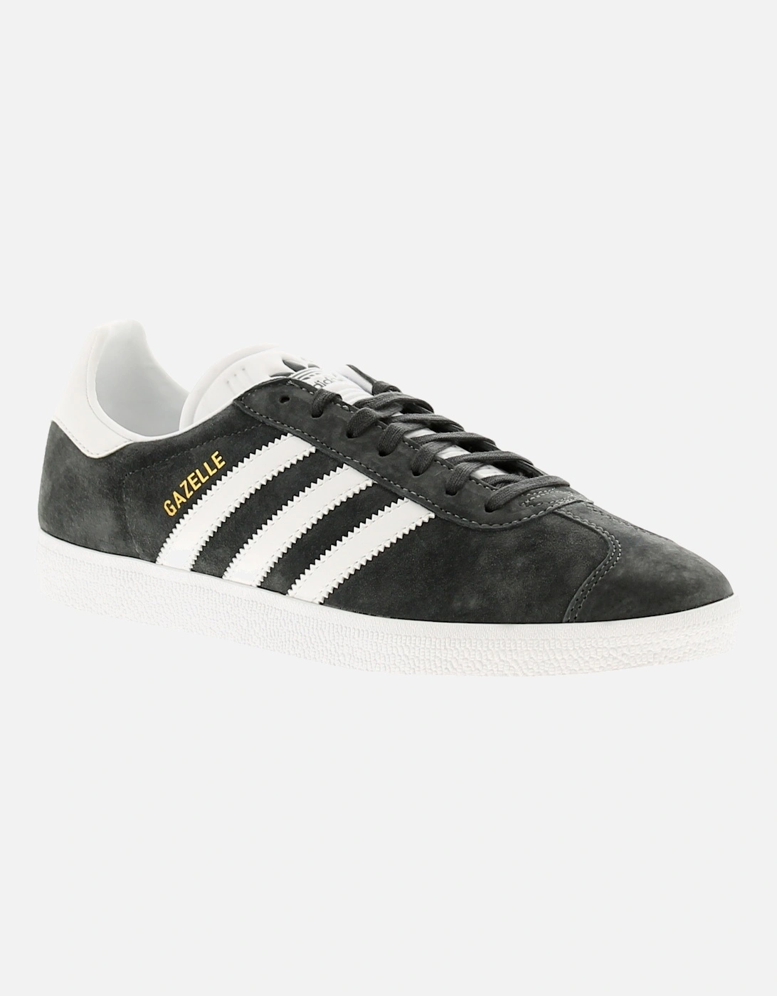 Adidas Originals Mens Trainers Gazelle Leather Lace Up grey UK Size, 6 of 5