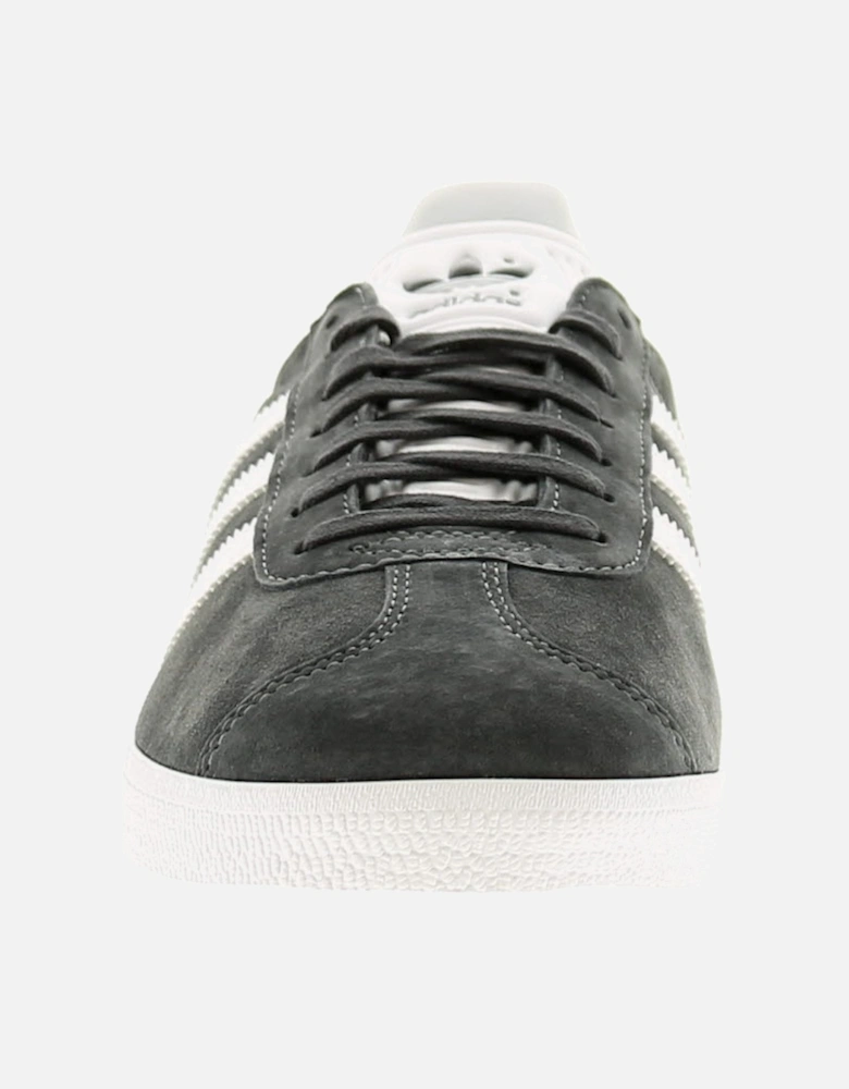 Adidas Originals Mens Trainers Gazelle Leather Lace Up grey UK Size