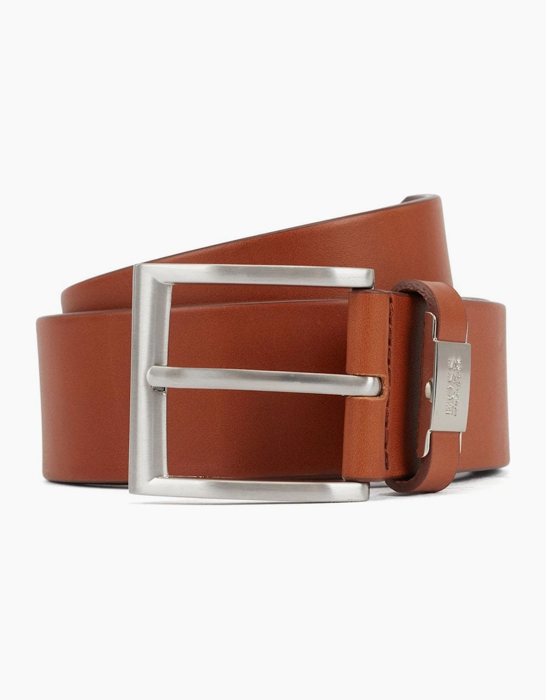 Hugo Boss Men's Brown C-Connio Medium Leather Belt - Size: 85-32Inch