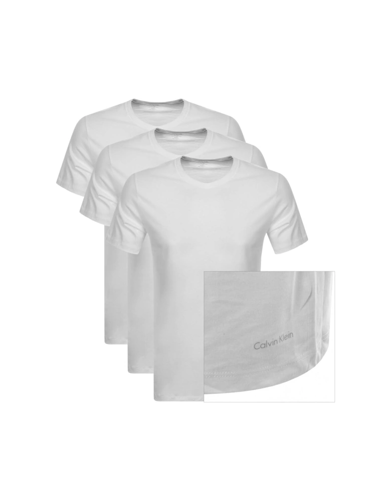 3 Pack Crew Neck T Shirts White