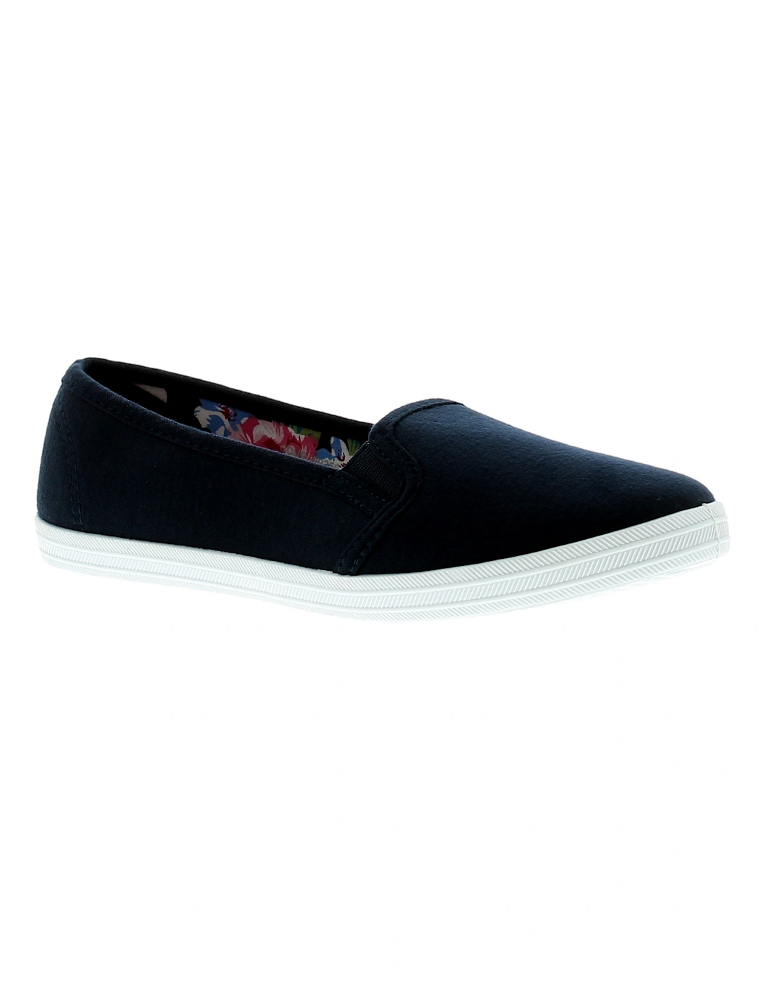 Womens Canvas Pumps Eleanor Slip On navy UK Size, 6 of 5