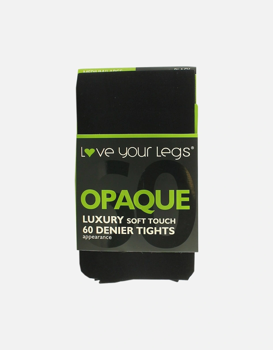 Womens Tights 60 Denier Luxury Soft Touch opaque black UK Size, 2 of 1