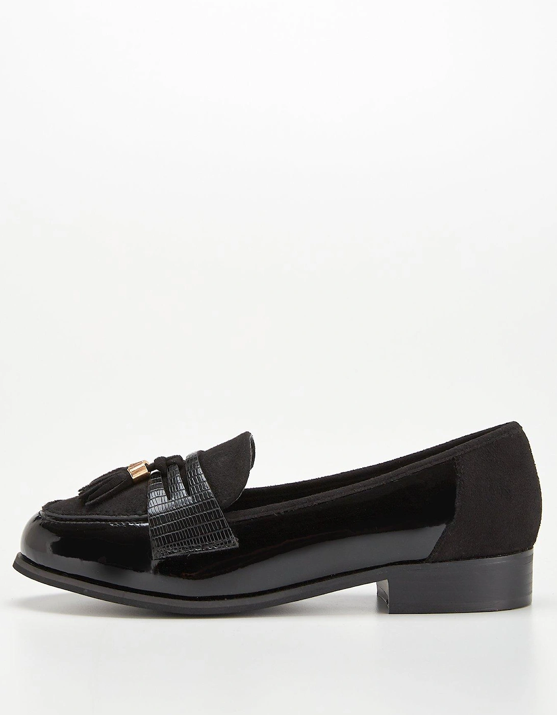 Extra Wide Fit Tassel Loafers - Black, 3 of 2