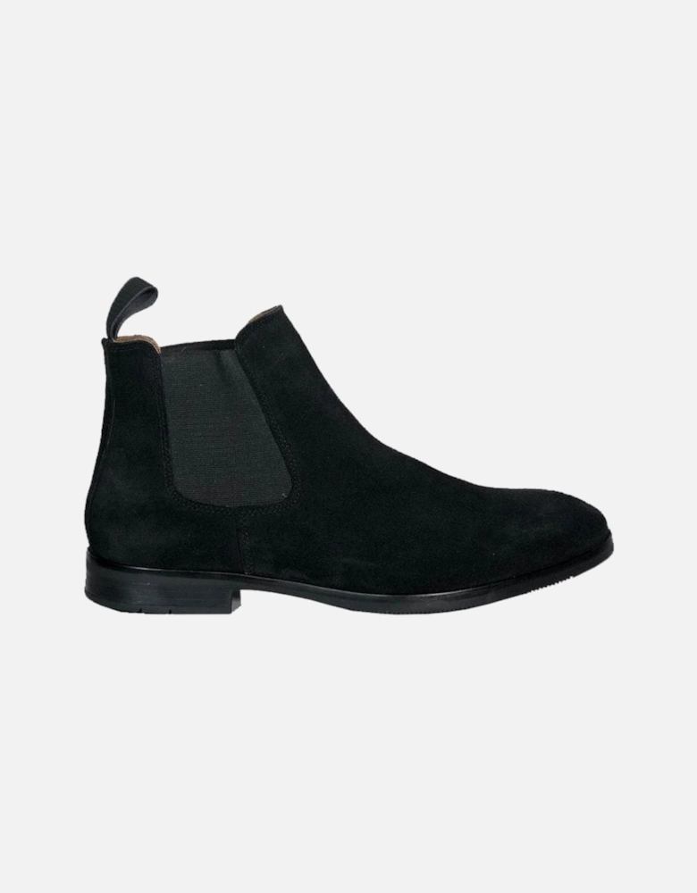 Front Douglas Suede Chelsea Boot Black