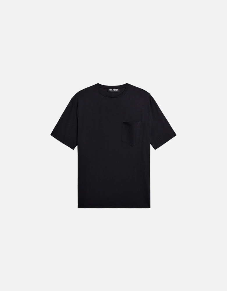 Men's T-Shirt Chest Pocket Black