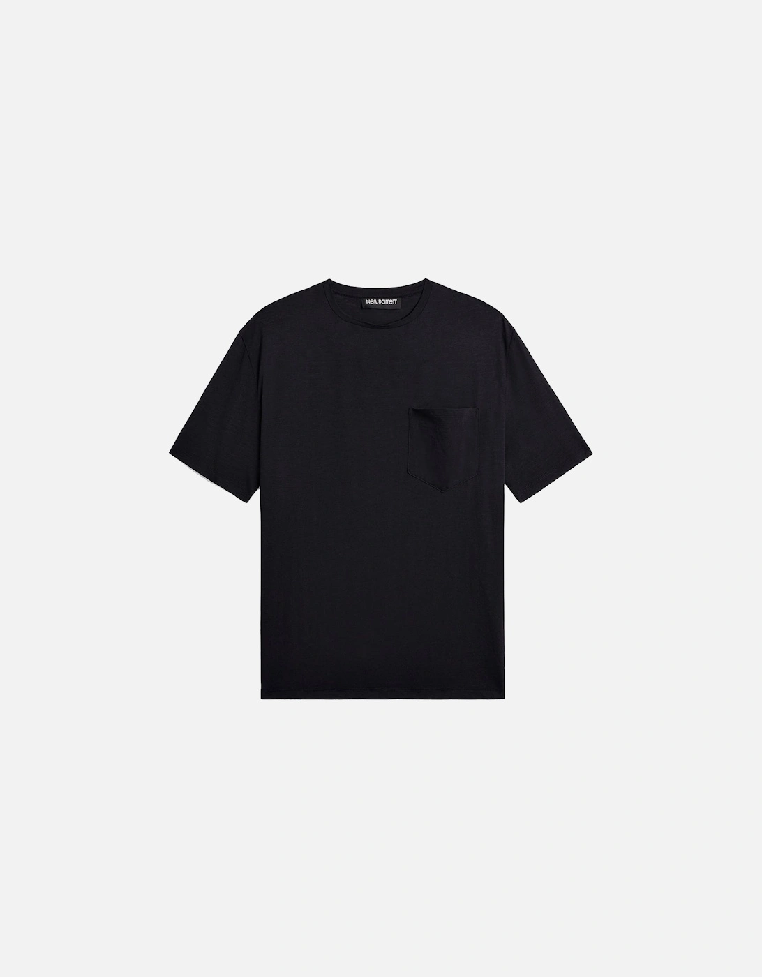 Men's T-Shirt Chest Pocket Black, 3 of 2