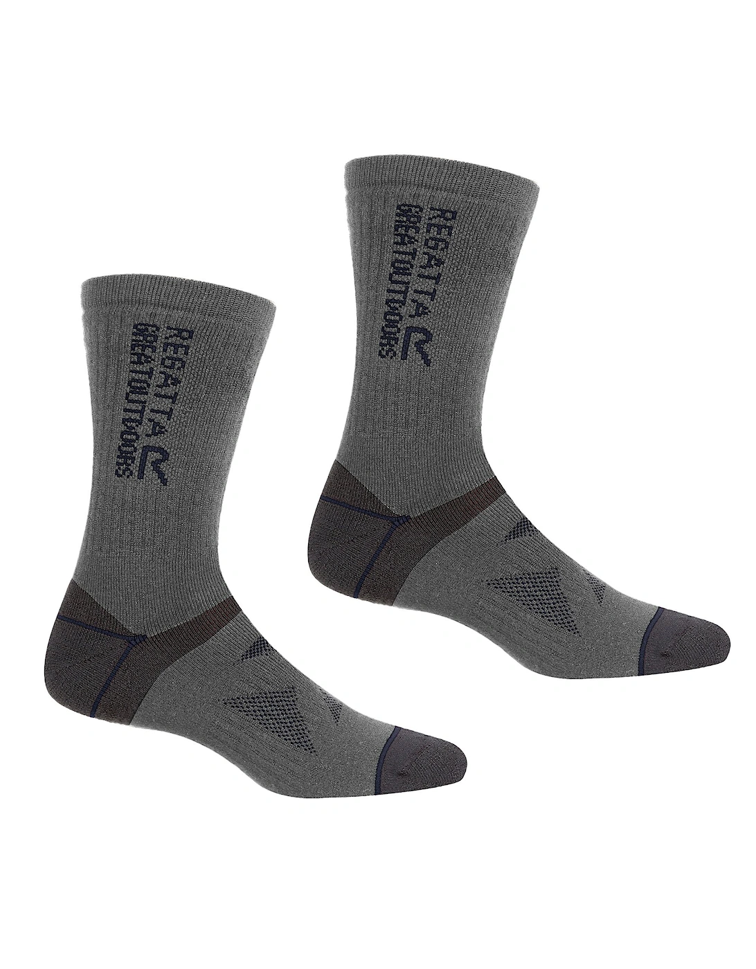 Unisex Adult Wool Hiking Boot Socks (Pack of 2), 4 of 3