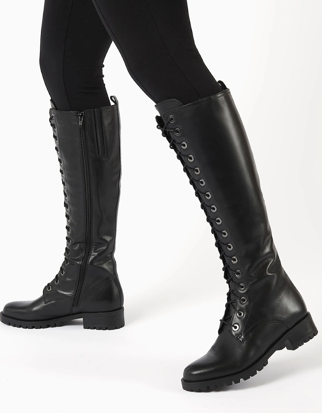 Ladies Traile - Lace-Up Leather Calf Boots