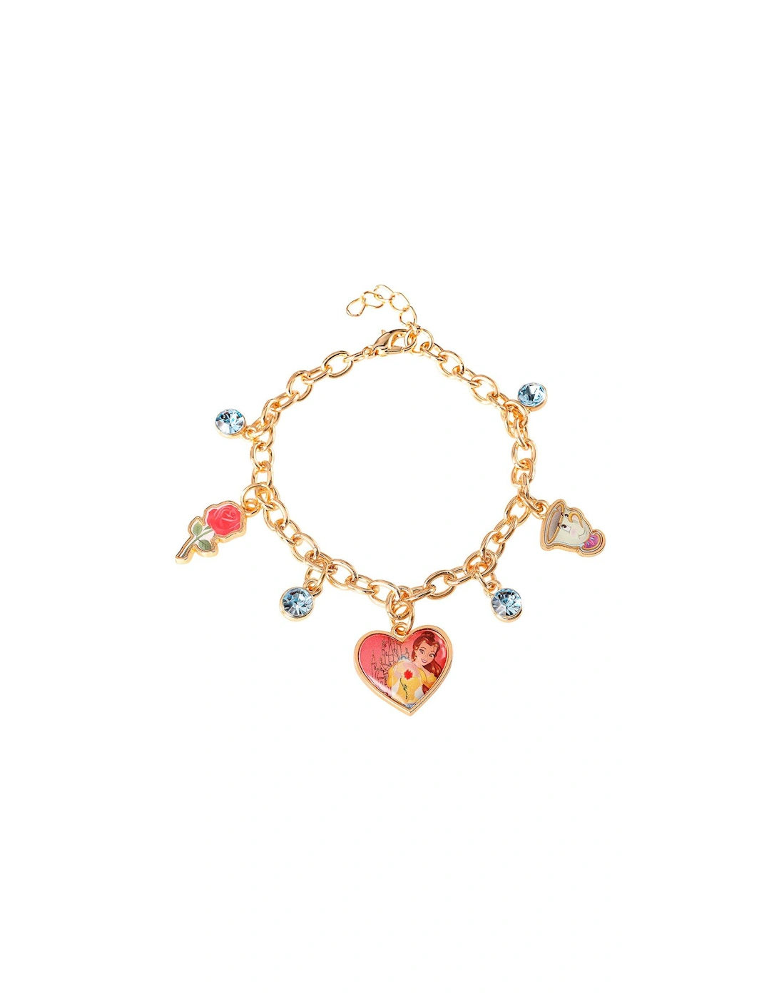 Beauty And The Beast Gold Coloured Charm Bracelet, 3 of 2