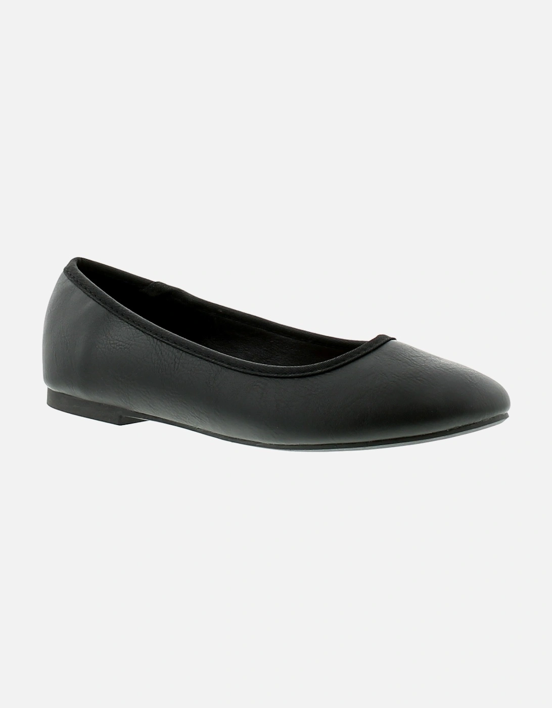 Womens Flat Shoes Christina Slip On black UK Size, 6 of 5