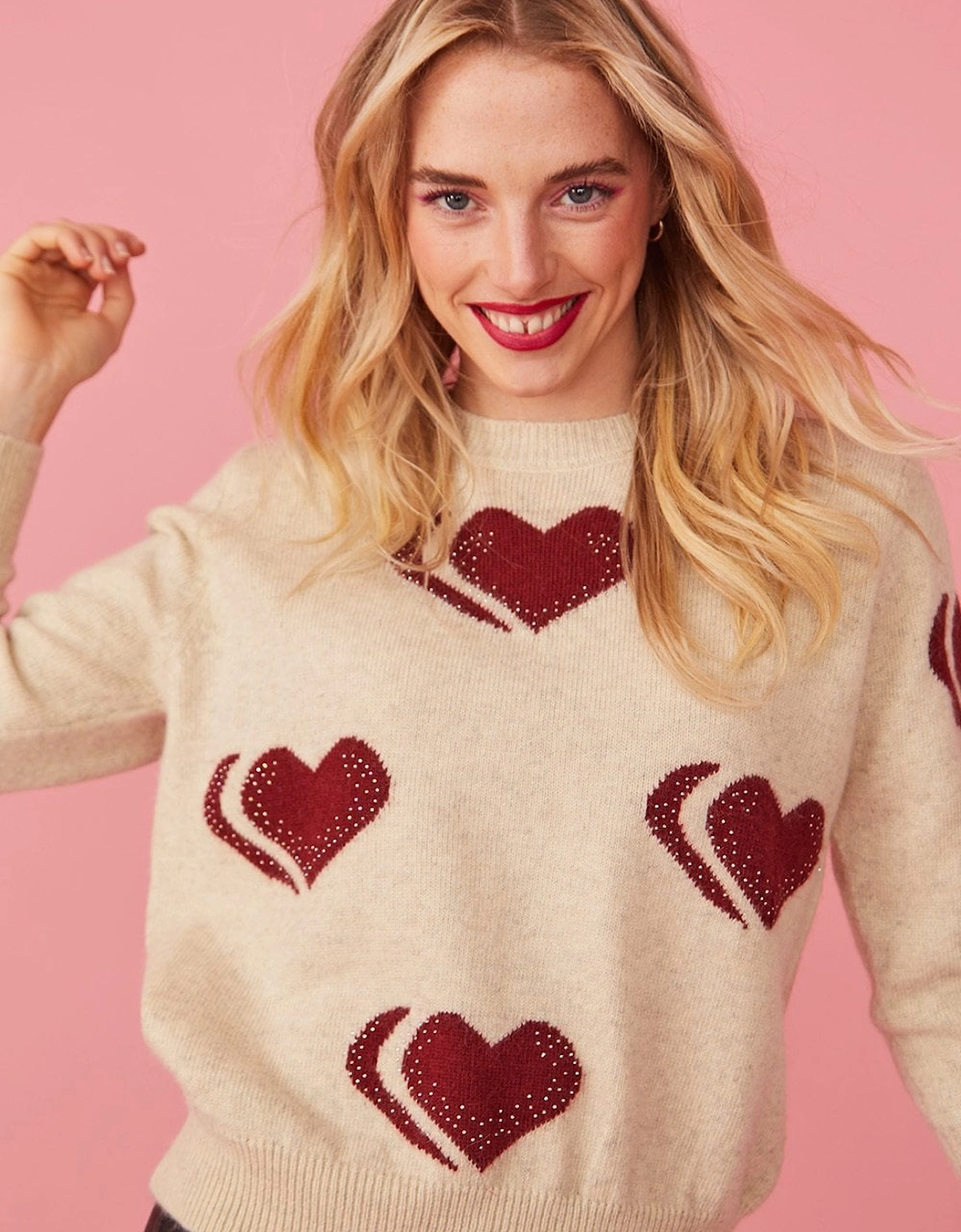 Love Heart Cashmere and Banana Peel Jumper, 9 of 8