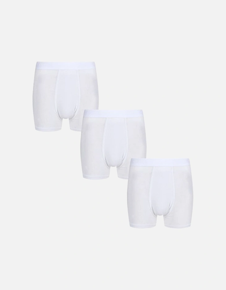 Pringle 3 pack Men's 95% Modal Hipster Trunks White