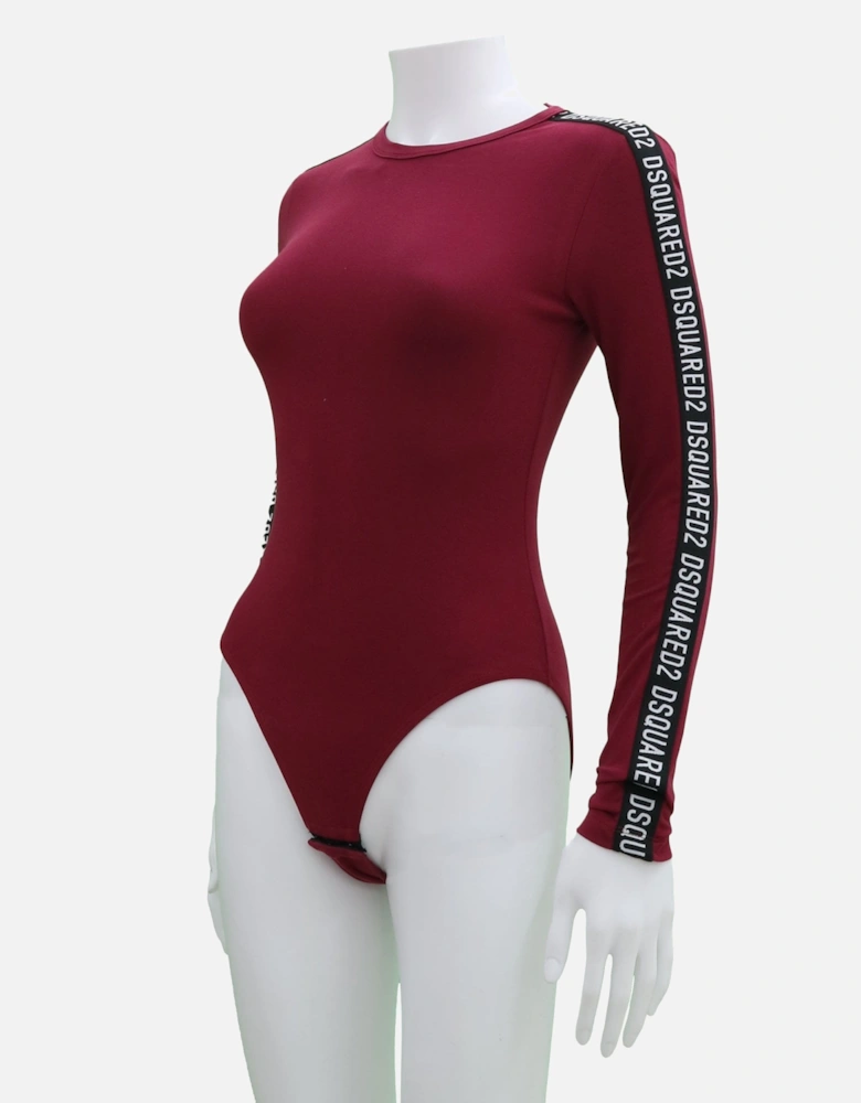 Tape Logo Burgundy Body Top