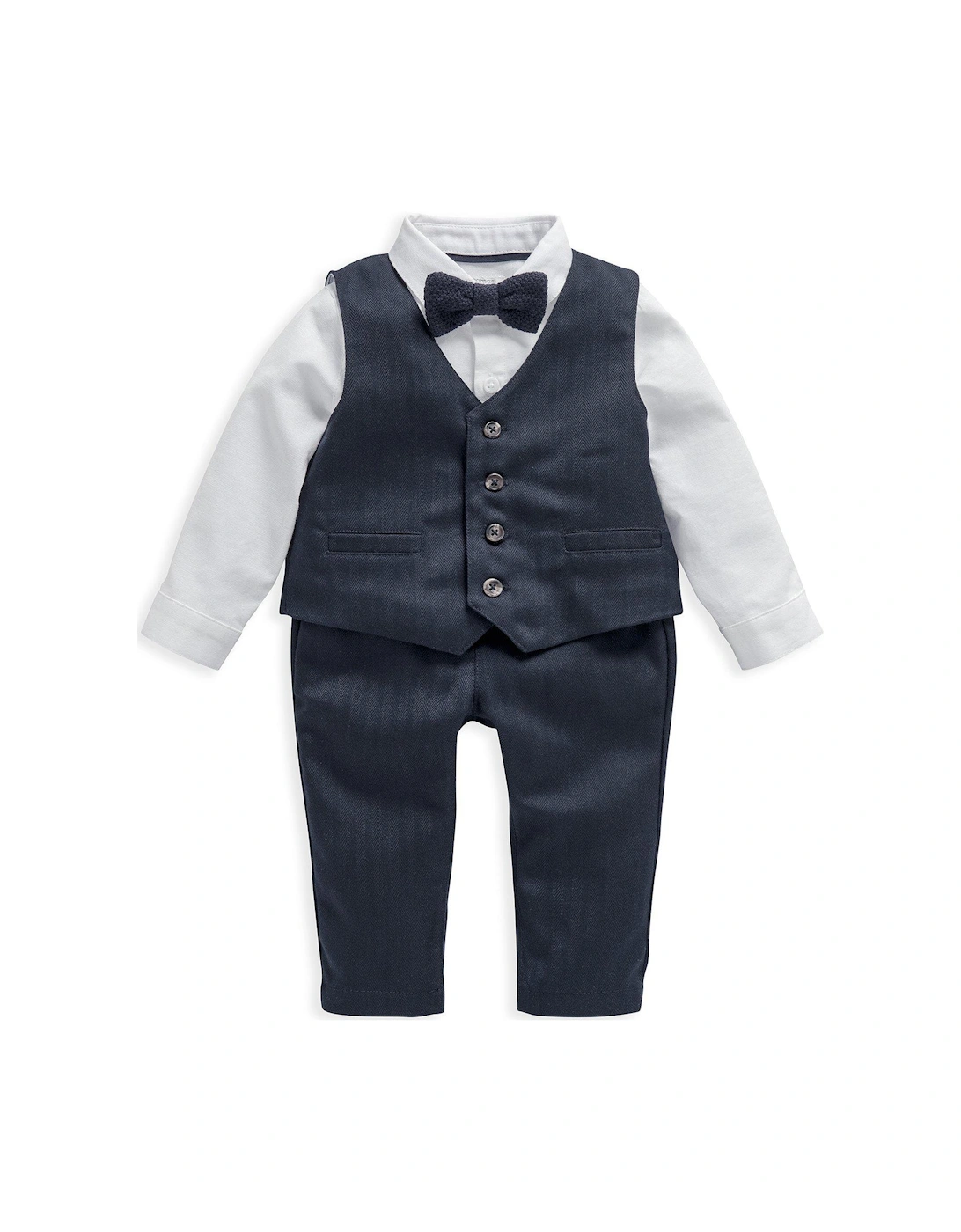 Baby Boys 4 Piece Suit Set - Blue, 2 of 1