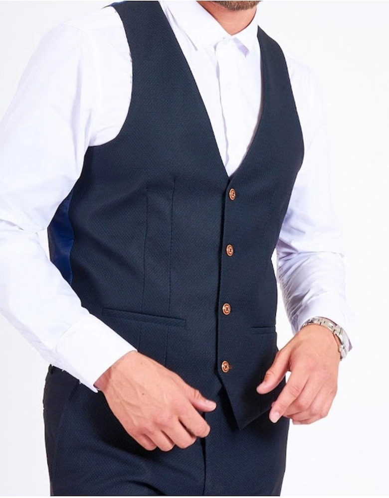 Max Navy Waistcoat