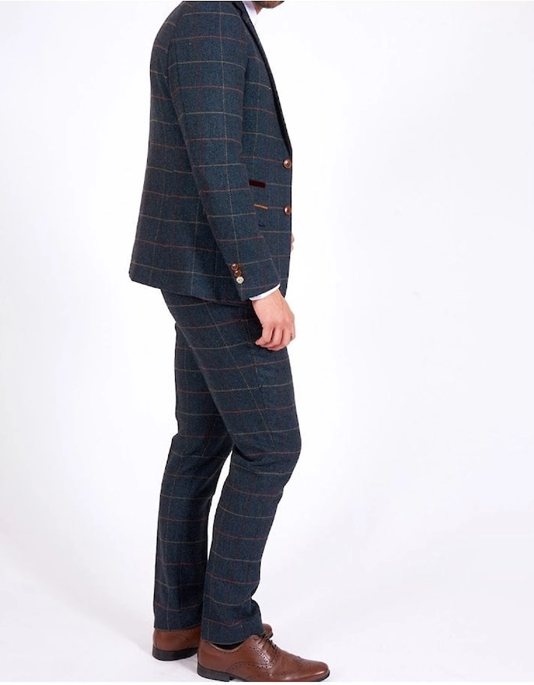 Eton Navy Check Blazer