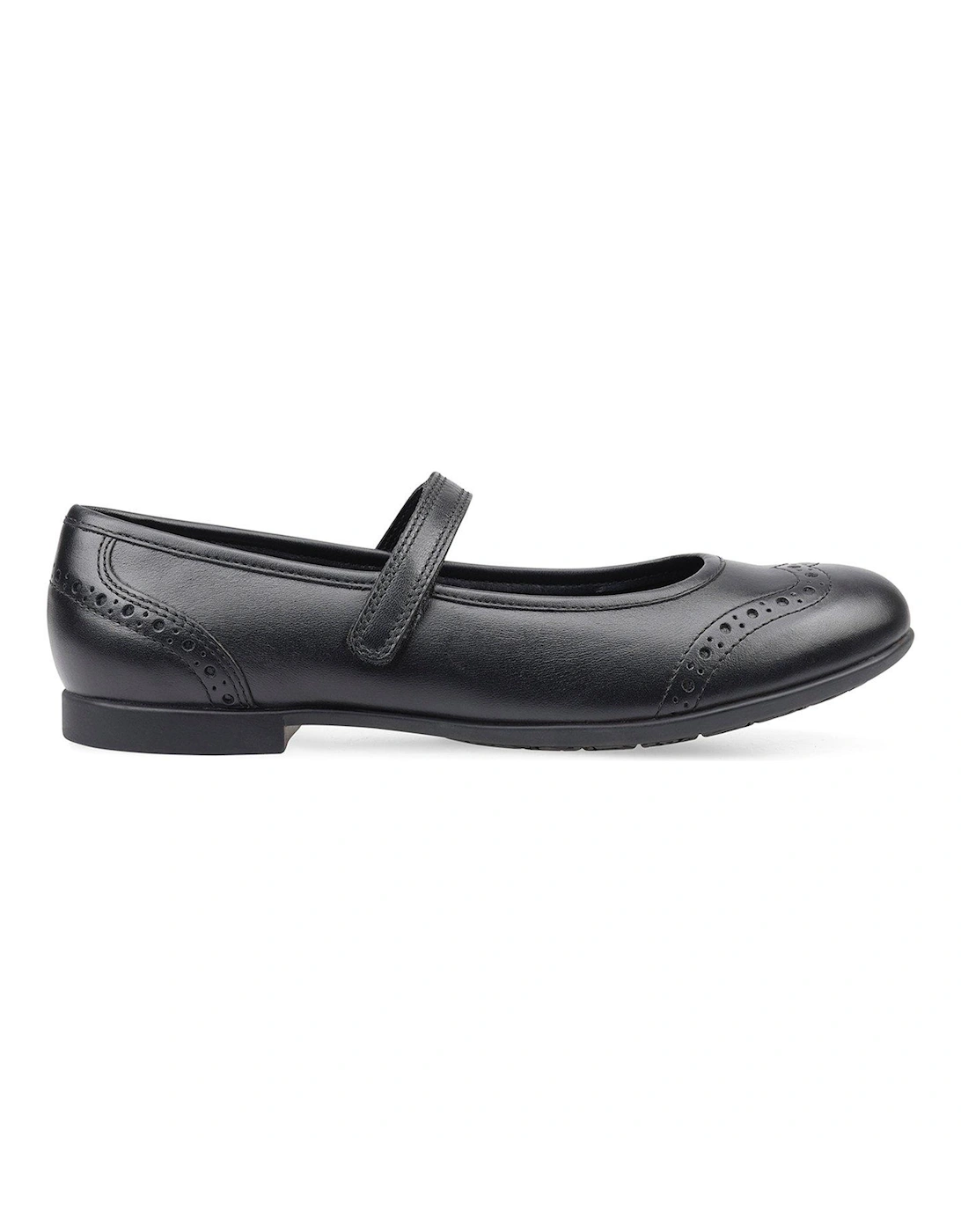 Impress Girls Black Leather Mary Jane School Shoes, 2 of 1