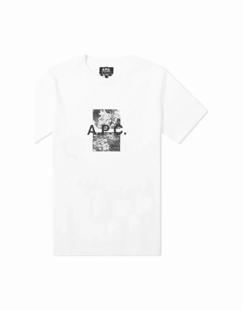 A.P.C Men's Graphic Teddy T-Shirt White
