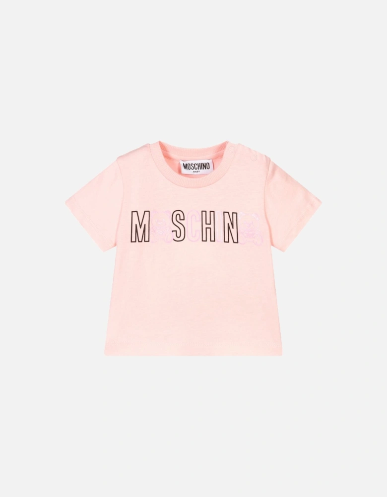 Baby Girls Logo T-shirt Pink