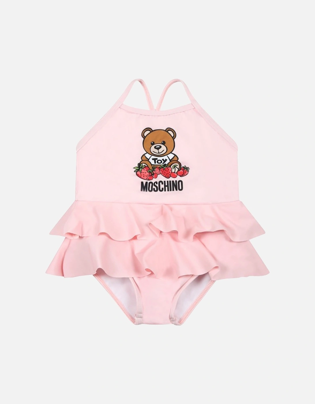 Baby Girls Swimsuit Pink, 2 of 1
