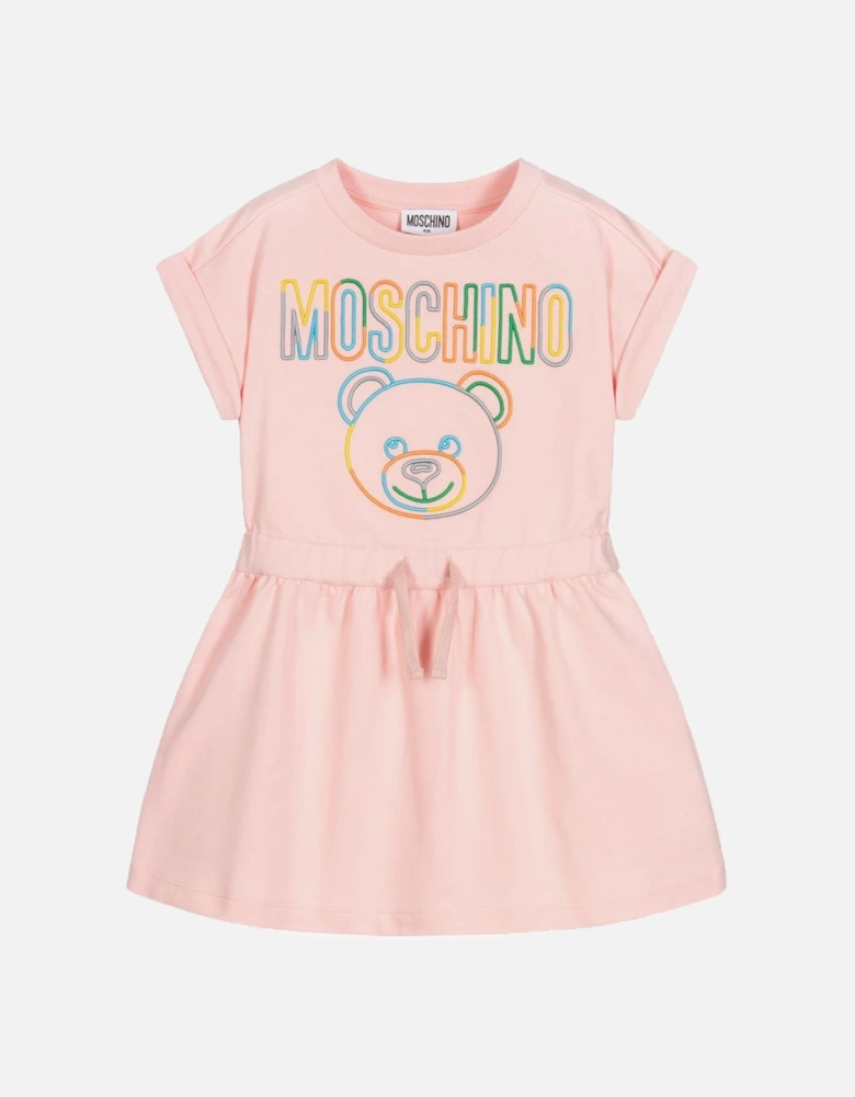 Girls Logo Dress Pink