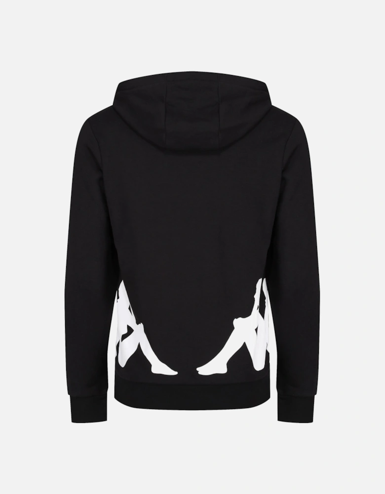 Authentic Fin Unisex Regular Fit Hoodie | Black/White