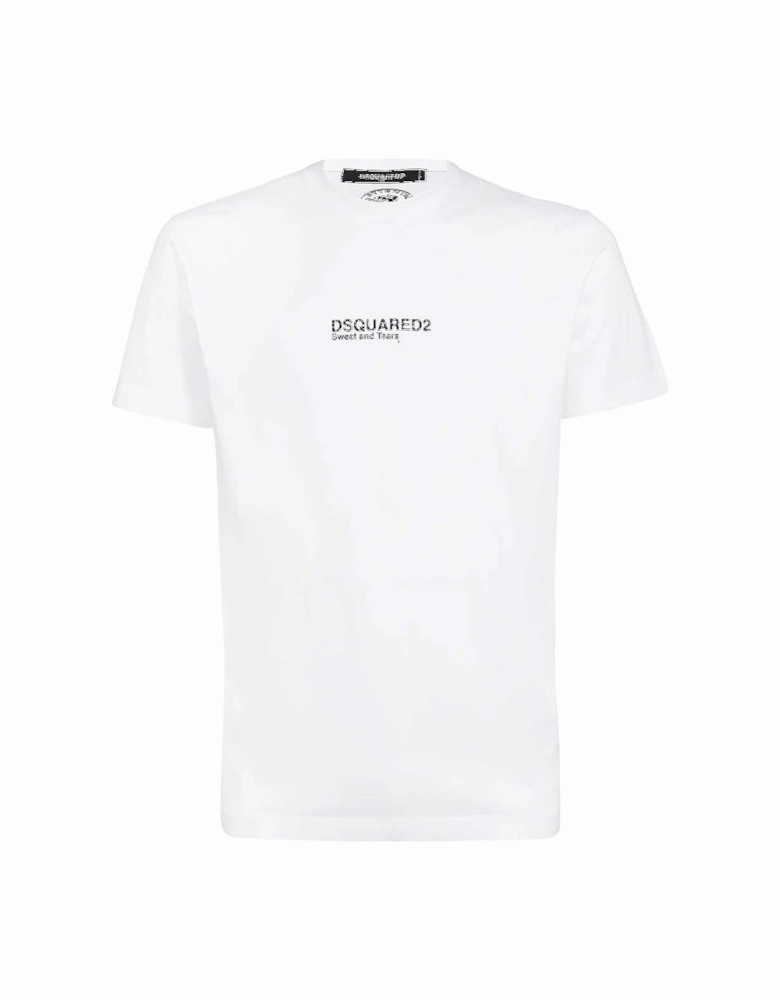 Men's Mini Logo "Sweat & Tears" T-Shirt White
