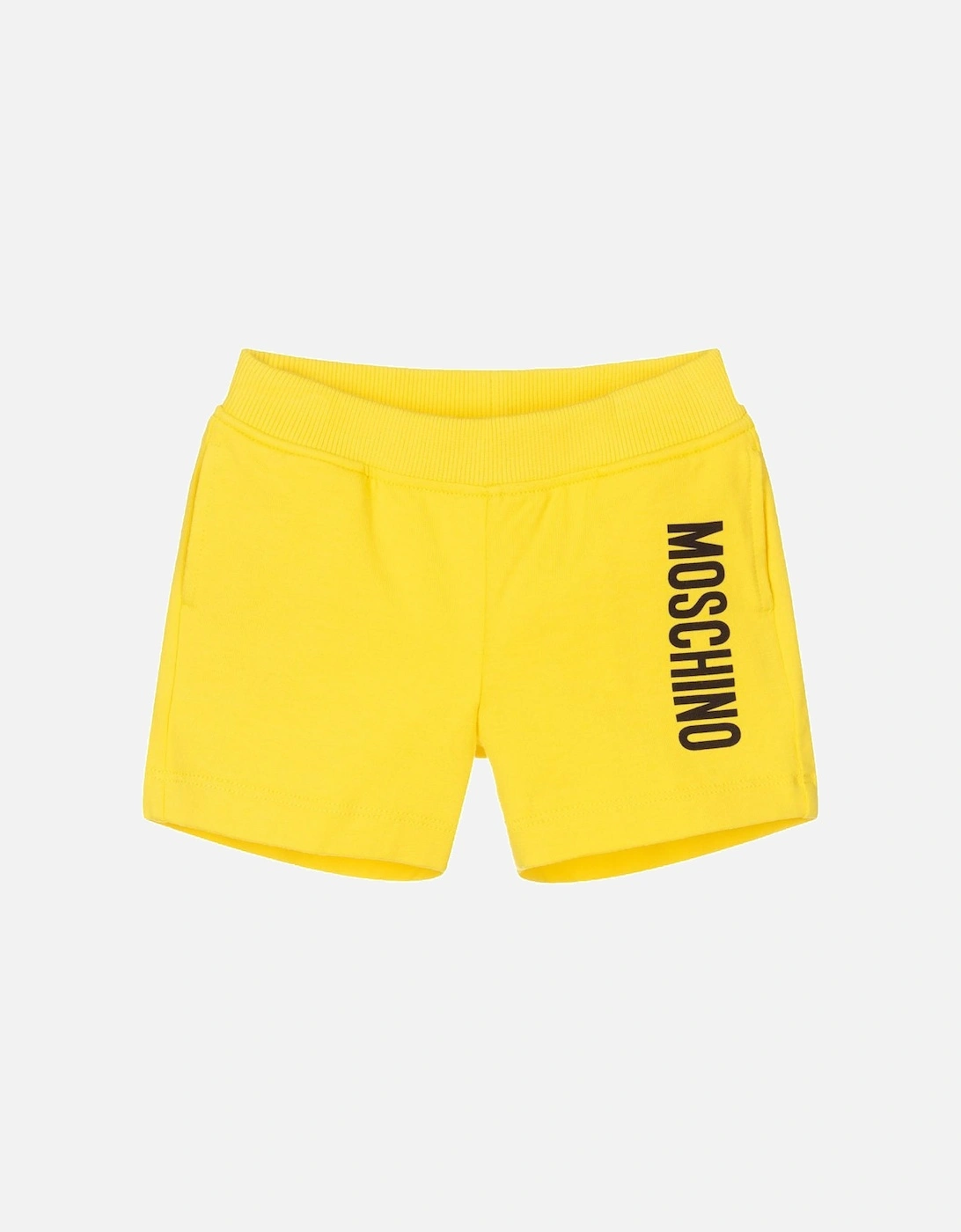 Unisex Baby Logo Shorts Yellow, 3 of 2