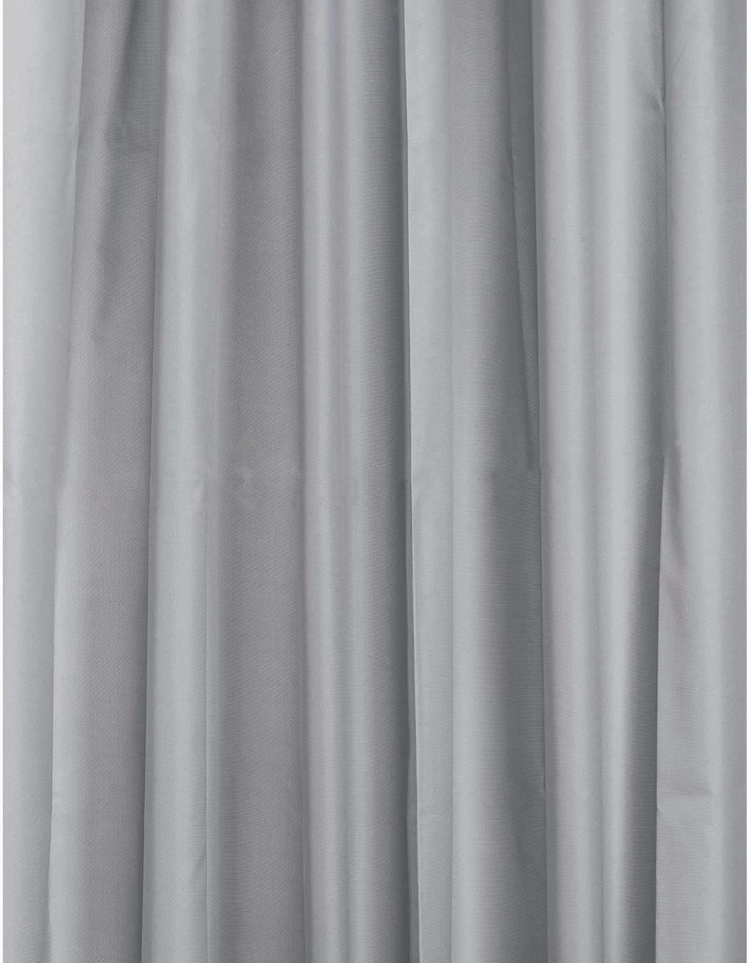 Plain Grey Textile Shower Curtain, 2 of 1