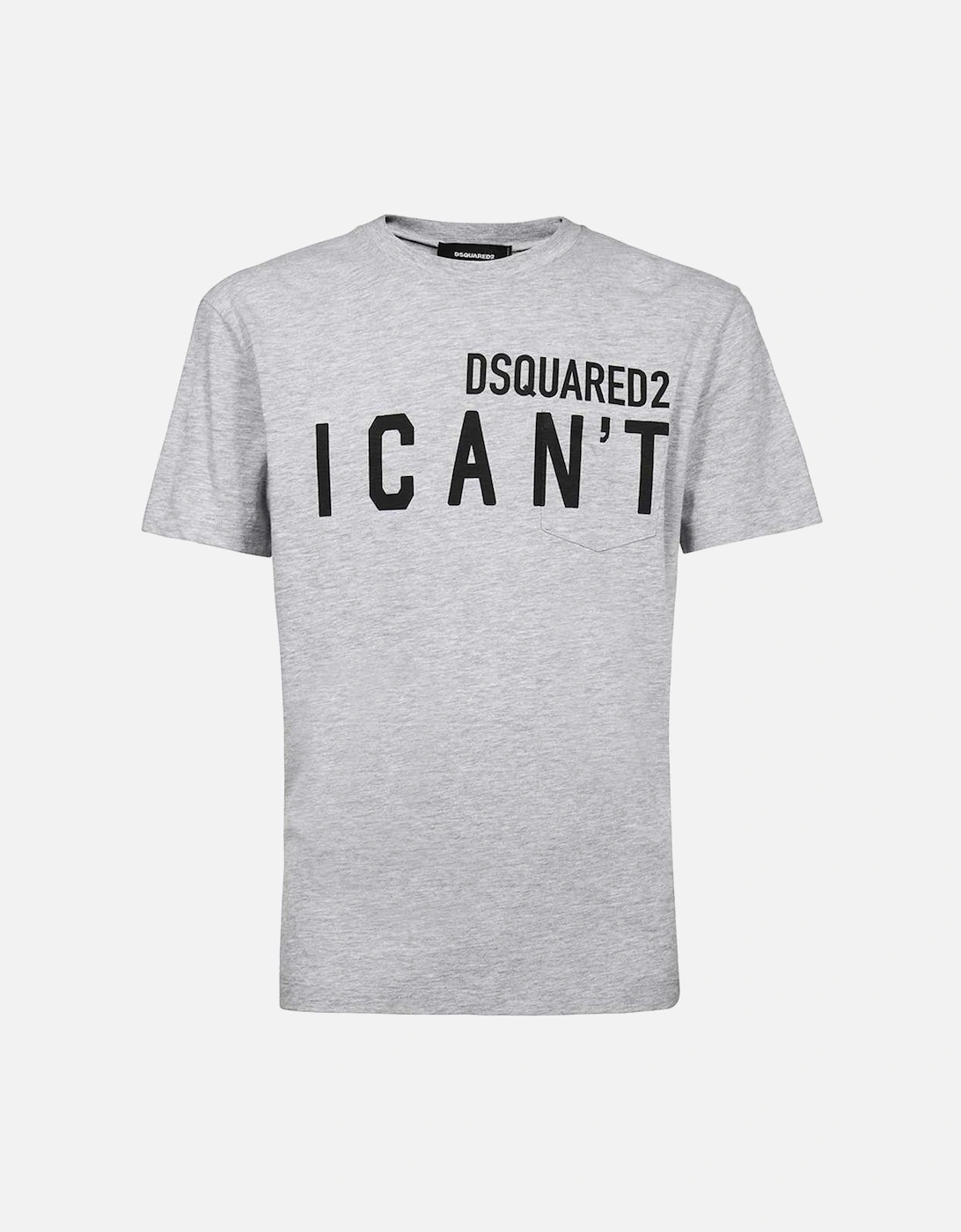 Men's "I CAN'T" Logo T-Shirt Grey, 4 of 3